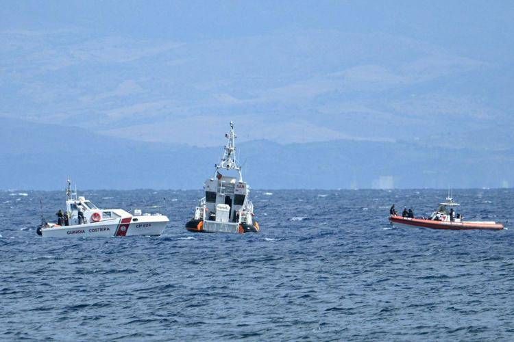Il luogo del naufragio del Bayesian (Afp)